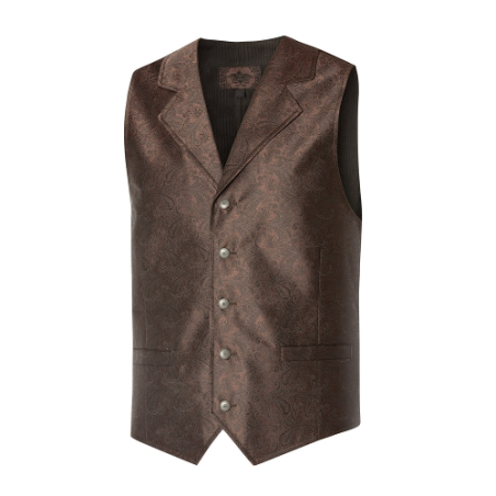 SAS_FULL HOUSE - Jacquard western waistcoat with two... - Gilet | Soul Rebel E-Shop