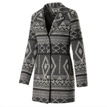 SAS_ONITA - Ladies coat in Aztec design with large... - Vestes | Soul Rebel E-Shop