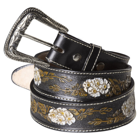 SAS_WG-103 - Ceinture western en vachette robuste avec... - Ceinture | Soul Rebel E-Shop