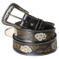 SAS_WG-103 - Ceinture western en vachette robuste avec...