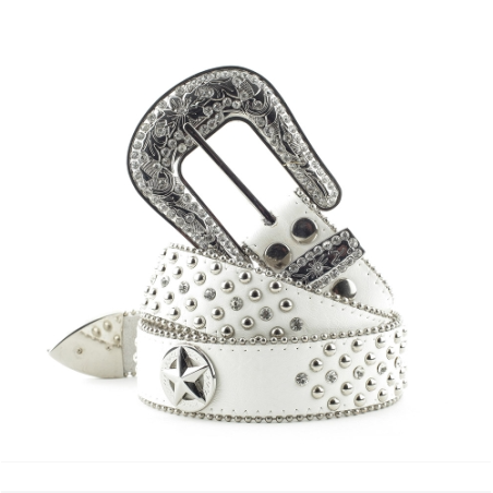 SAS_STONE-2 white - This super-sexy, „Bling Bling“... - Ceinture | Soul Rebel E-Shop