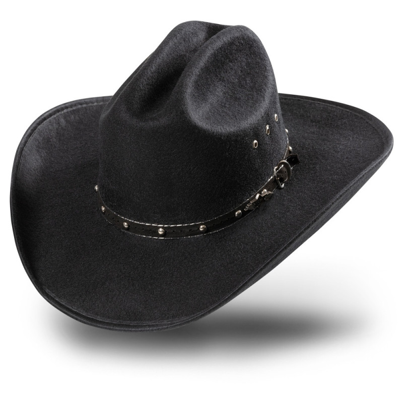 SAS_TUCSON BLACK - Chapeau mexicain fauxfelt