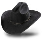 SAS_TUCSON BLACK - Mexican fauxfelt hat.