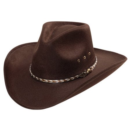 SAS_KANSAS brown - Mexican fauxfelt hat. - Chapeaux Feutre | Soul Rebel E-Shop