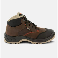 CHAUSSURES DE SECURITE MONTANTES FOURREES PARADE NORWAY COGNAC EN ISO 20345 : 2011 S3 SRC CI HI