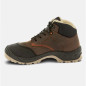 High-top safety shoes with fur lining - Norway - Unisex - EN ISO 20345 - S3 SRC CI HI - Cognac