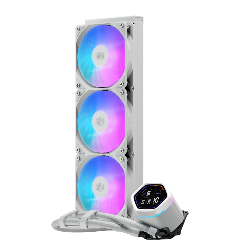Cooler Master MasterLiquid Core Nex Digital Processeur Kit de refroidissement du liquide 12 cm Blanc