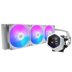 Cooler Master MasterLiquid Core Nex Digital Processeur Kit de refroidissement du liquide 12 cm Blanc