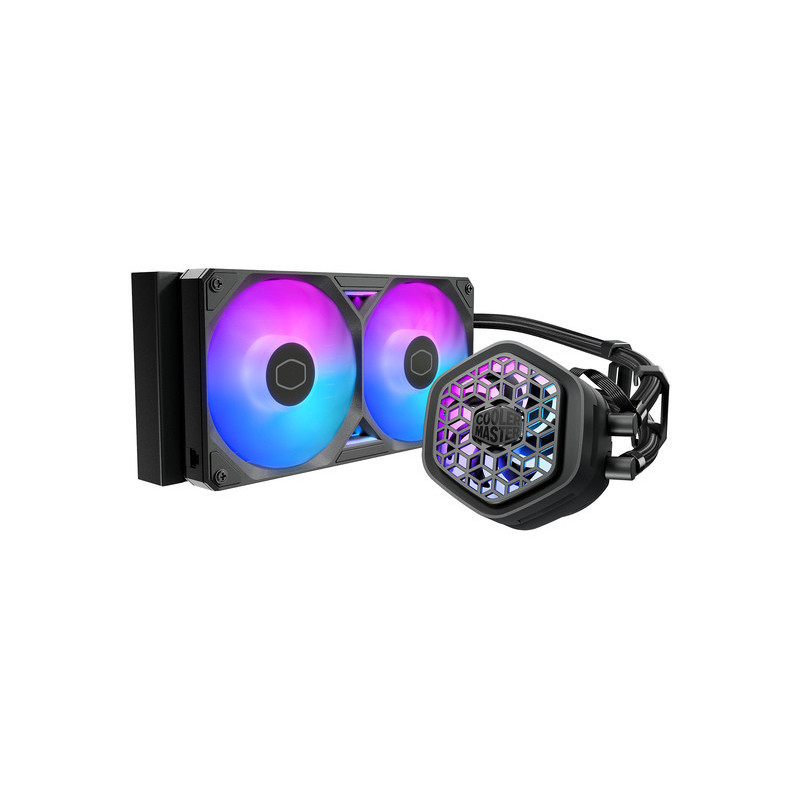 Cooler Master MasterLiquid Atmos II 240 VRM Fan Black Processeur Kit de refroidissement du liquide 12 cm Noir 1 pi
