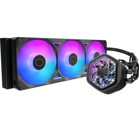 Cooler Master MasterLiquid Atmos II 360 VRM Fan Black Processeur Kit de refroidissement du liquide 12 cm Noir 1 pi