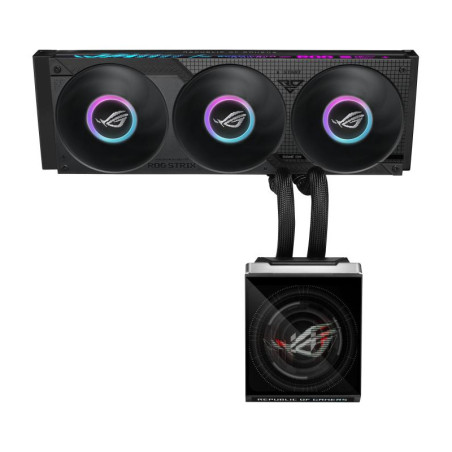 ASUS ROG Strix SLC IV 360 ARGB LCD Processeur Kit de refroidissement du liquide 12 cm Noir 1 pi