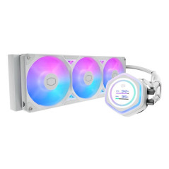 Cooler Master MasterLiquid Atmos II 360 LCD White Processeur Kit de refroidissement du liquide 12 cm Blanc 1 pi