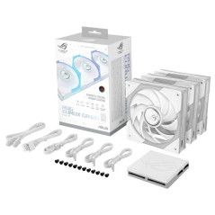 ASUS ROG Eurux GR120 ARGB Fan White Triple Pack Boitier PC Ventilateur 12 cm Blanc 3 pi
