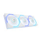 ASUS ROG Eurux GR120 ARGB Reverse Fan White Edition - Triple Pack Boitier PC Ventilateur 12 cm Blanc 3 pi