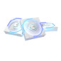 ASUS ROG Eurux GR120 ARGB Reverse Fan White Edition - Triple Pack Boitier PC Ventilateur 12 cm Blanc 3 pi