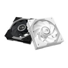 ASUS ROG Eurux GR120 ARGB Reverse Fan White Edition - Triple Pack Boitier PC Ventilateur 12 cm Blanc 3 pi