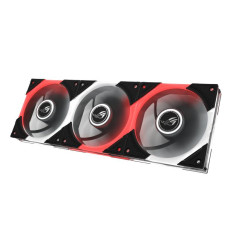 ASUS ROG Eurux GR120 ARGB Reverse Fan - Triple Pack Boitier PC Ventilateur 12 cm Noir, Blanc 3 pi
