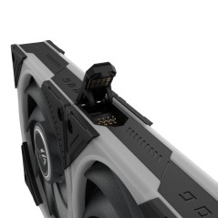ASUS ROG Eurux GR120 ARGB Reverse Fan - Triple Pack Boitier PC Ventilateur 12 cm Noir, Blanc 3 pi