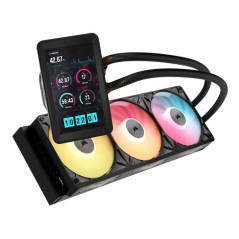 Corsair iCUE LINK TITAN II 360 RX LCD Processeur Refroidisseur de liquide tout-en-un 36 cm Noir 1 pi