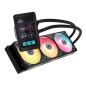 Corsair iCUE LINK TITAN II 360 RX LCD Processeur Refroidisseur de liquide tout-en-un 36 cm Noir 1 pi