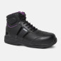 High safety shoes - Rama - Women - EN ISO 20345 - S3 - Black/varnish