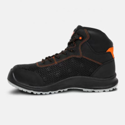 Baskets de securite hautes - Rando - Mixte - EN ISO 20345 - S3S FO CI HI - Noir