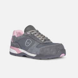 SNEAKERS DE SECURITE BAS PARADE RAVIRA GRIS/ROSE EN ISO 20345 : 2011 S1P SRC HRO