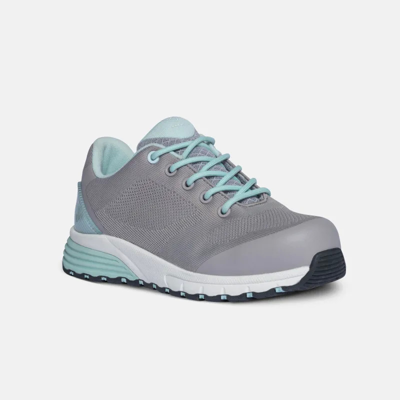 Low-top safety trainers - Slalum - Women - EN ISO 20345 - S1P HRO SRC - Grey/water green