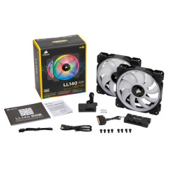 CORSAIR LL140 Pro LED RGB 140mm Pack de  2