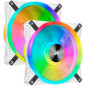 CORSAIR ICUE QL140 RGB Blanc 120mm Pack de 2