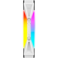 CORSAIR ICUE QL140 RGB Blanc 120mm Pack de 2