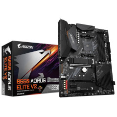 Cartes mères - GIGABYTE - B550 AORUS ELITE V2 Carte mère - Processeurs AMD Ryzen 5000, VRM 12+2 phases, jusqu'à 4733 MHz DDR4, 1