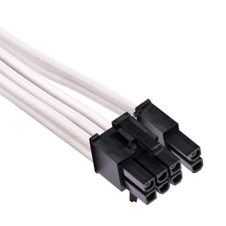 CORSAIR Premium m Sleeved Split PCIe T4 2C Blanc