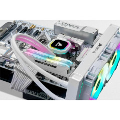 CORSAIR VENGEANCE RGB PRO D4 3600 32G (2x16G) CMH32GX4M2D3600C18W BLANC