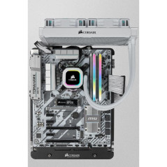 CORSAIR VENGEANCE RGB PRO D4 3600 32G (2x16G) CMH32GX4M2D3600C18W BLANC