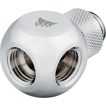 CORSAIR Hydro X Series XF Embout Splitter Y rotatif - Chrome