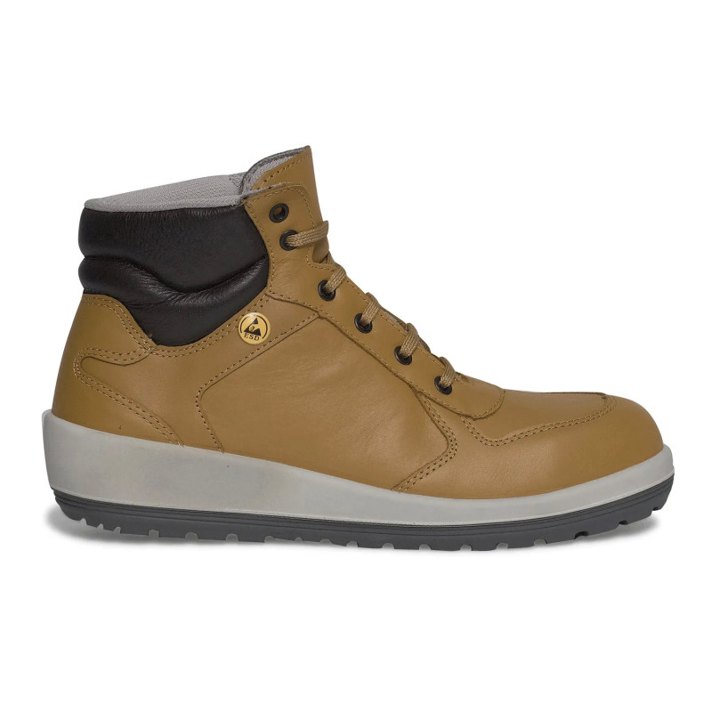 Ballia High Safety Shoes - Women - EN ISO 20345 - S3 SRC - Honey