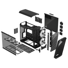 FRACTAL Torrent Black RGB TG Light Tint