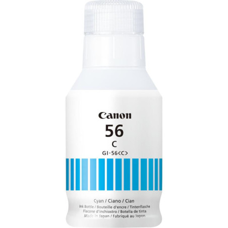 Recharges d'encre pour imprimante - Canon - Bouteille d'encre cyan GI-56C | Soul Rebel E-Shop