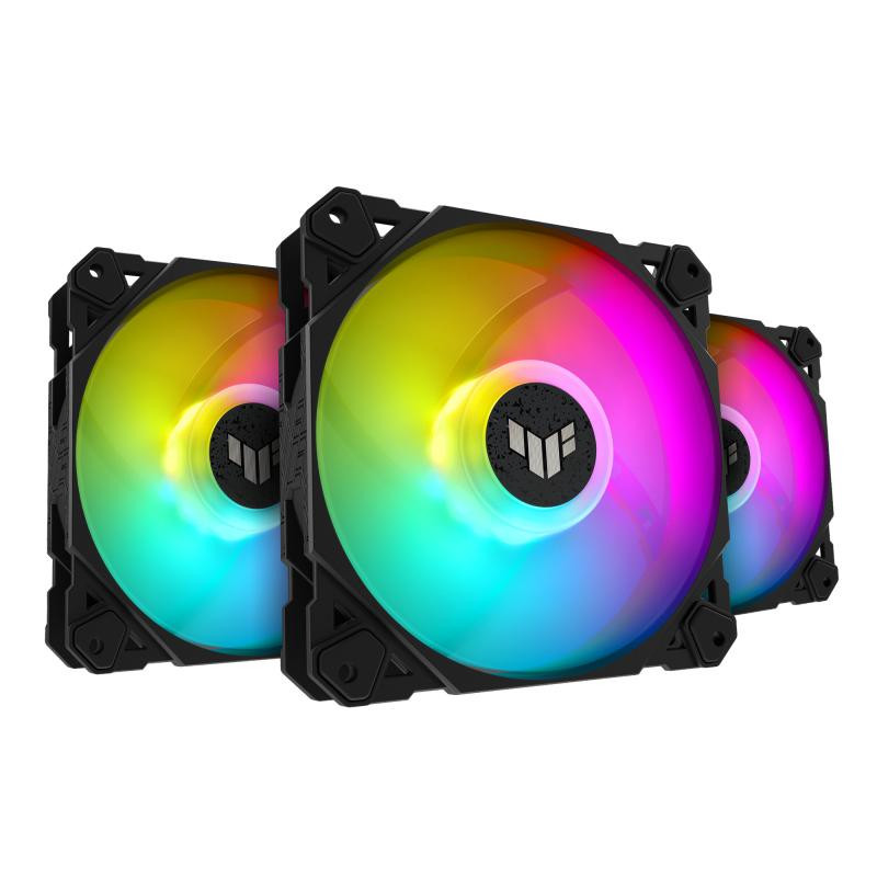 Systèmes de refroidissement d’ordinateur - ASUS - TUF Gaming TF120 ARGB Fan - Triple Fan Kit with ARGB Controller
