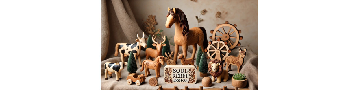 Holztiger | Figurines en bois faites à la main pour enfants | Boutique en ligne Soul Rebel