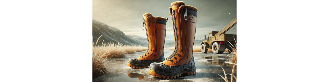Fur-lined safety boots | Protection and comfort