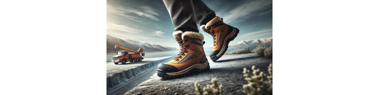 High-top safety shoes with fur lining - Protection and warmth | Soul Rebel E-Shop